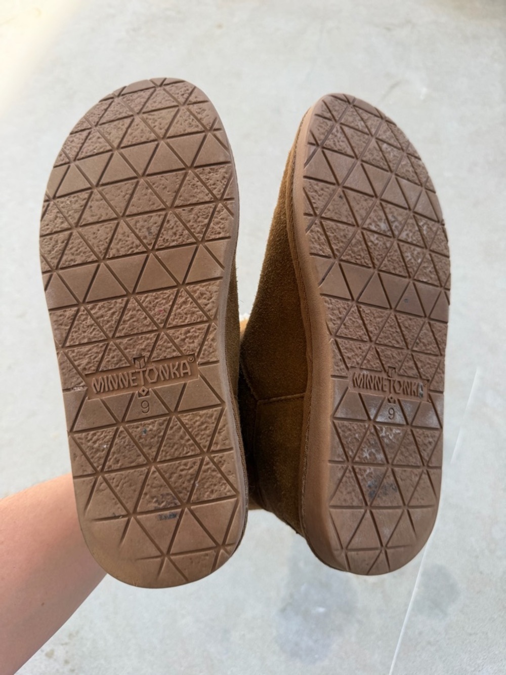 Minnetonka Suede Midwest Mini Boots Women’s Size 9 - Picture 8 of 10
